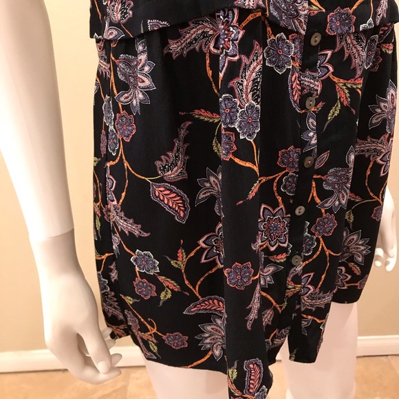 J Jill Sleeveless Tunic Top Womens Size XS Relaxed Fit Shirred Waist Button Up - Picture 10 of 14